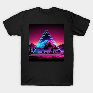 Vaporwave Aesthetic Triangle T-Shirt